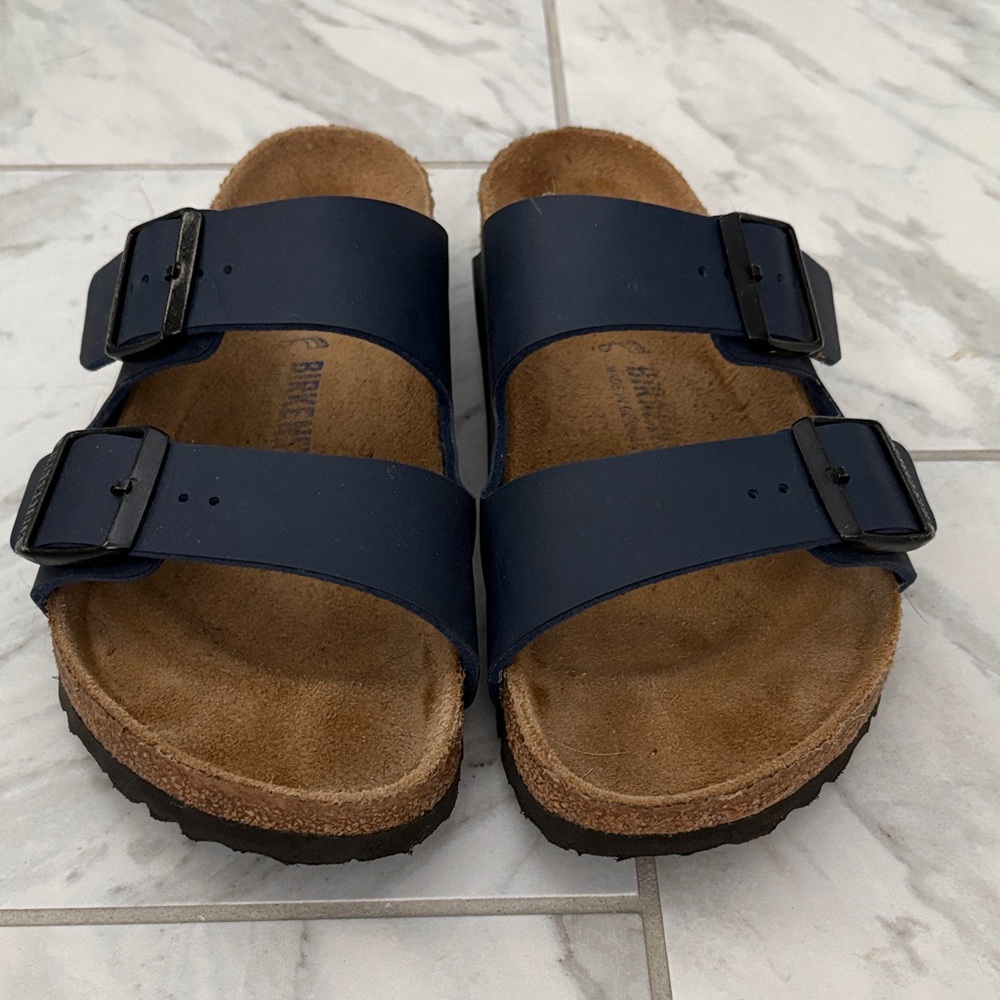 Birkenstock Dark Blue Double Strap Sandals